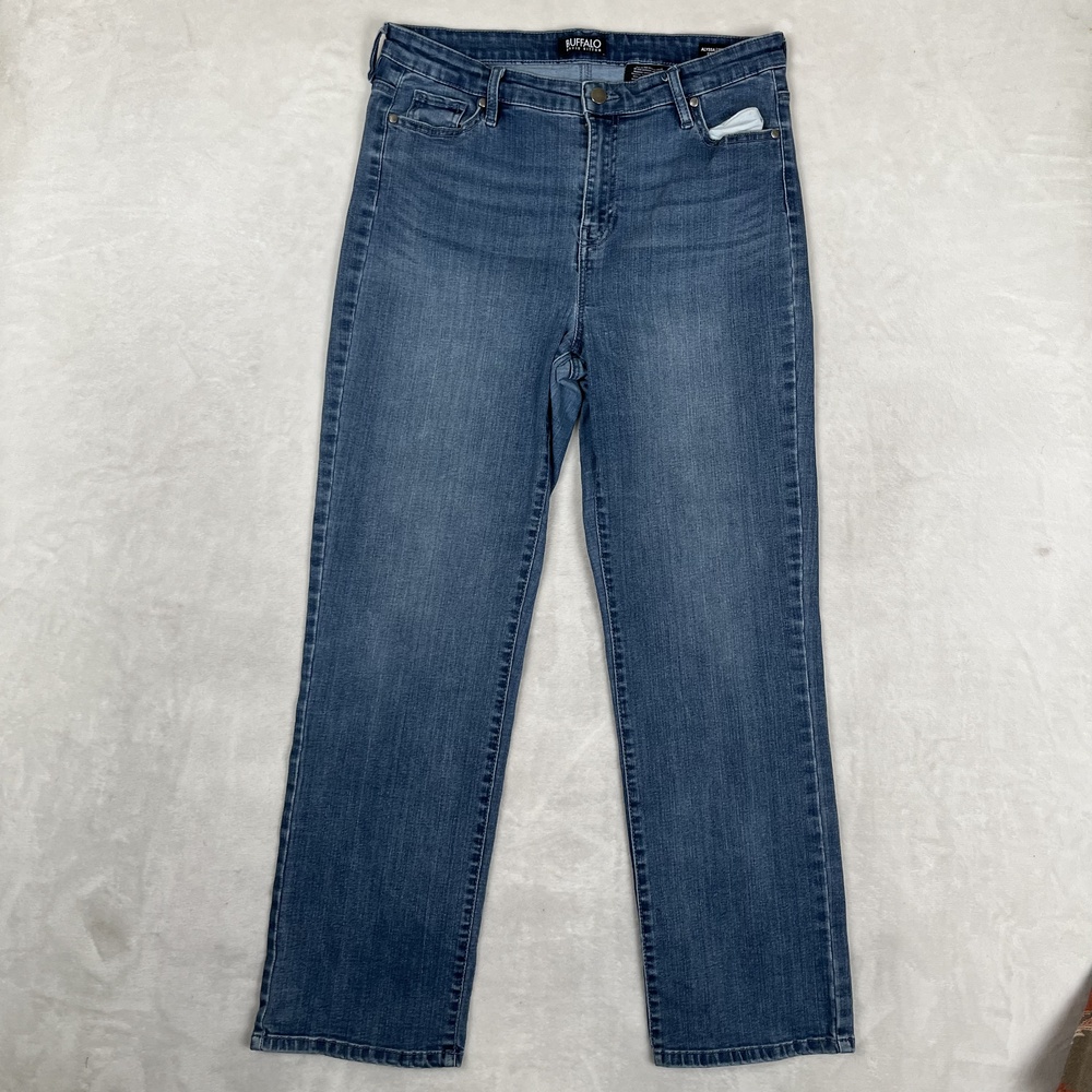 Buffalo David Bitton Alyssa Jeans Womens 12/32 Blue High Rise Stretch Denim